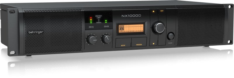 Behringer NX1000D Audio Amplifier 2x500W 2 Ohm, 2x300W 4 Ohm, DSP