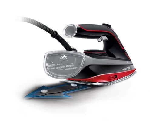 Braun TexStyle 5 Steam Iron Ceramic Soleplate 2700 W Black, Red | Model 0127406020
