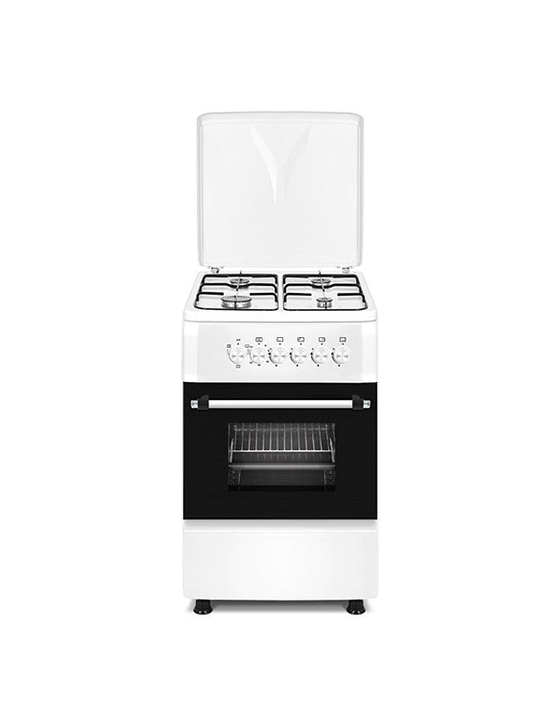Ravanson KWGE-K550 White Gas-Electric Cooker