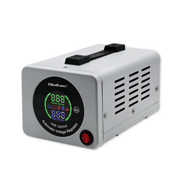 QOLTEC Automatic Voltage Stabilizer 1000VA AVR 100-280V 1 Phase 50723
