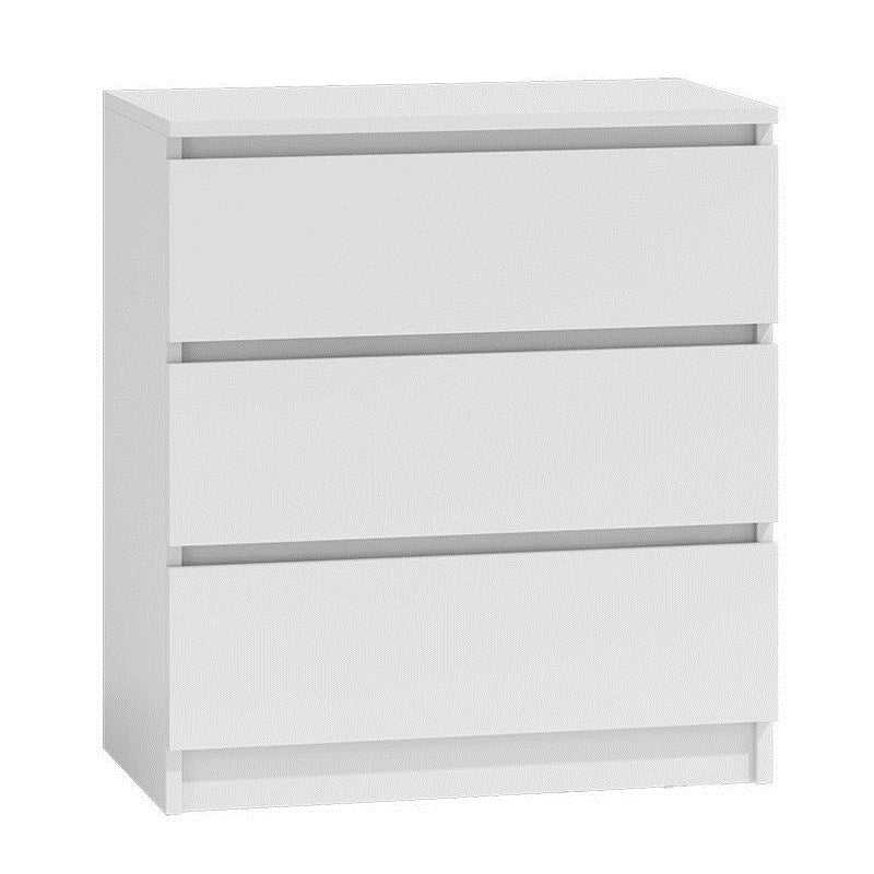 Topeshop M3 BIEL Chest of Drawers Matte White