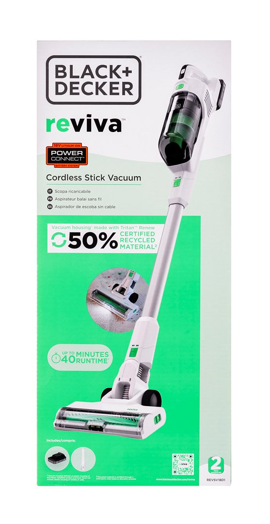Black & Decker REVSV18D1 Stick Vacuum Cleaner 2-in-1 Cordless 0.5 L 36W (REVSV18D1)