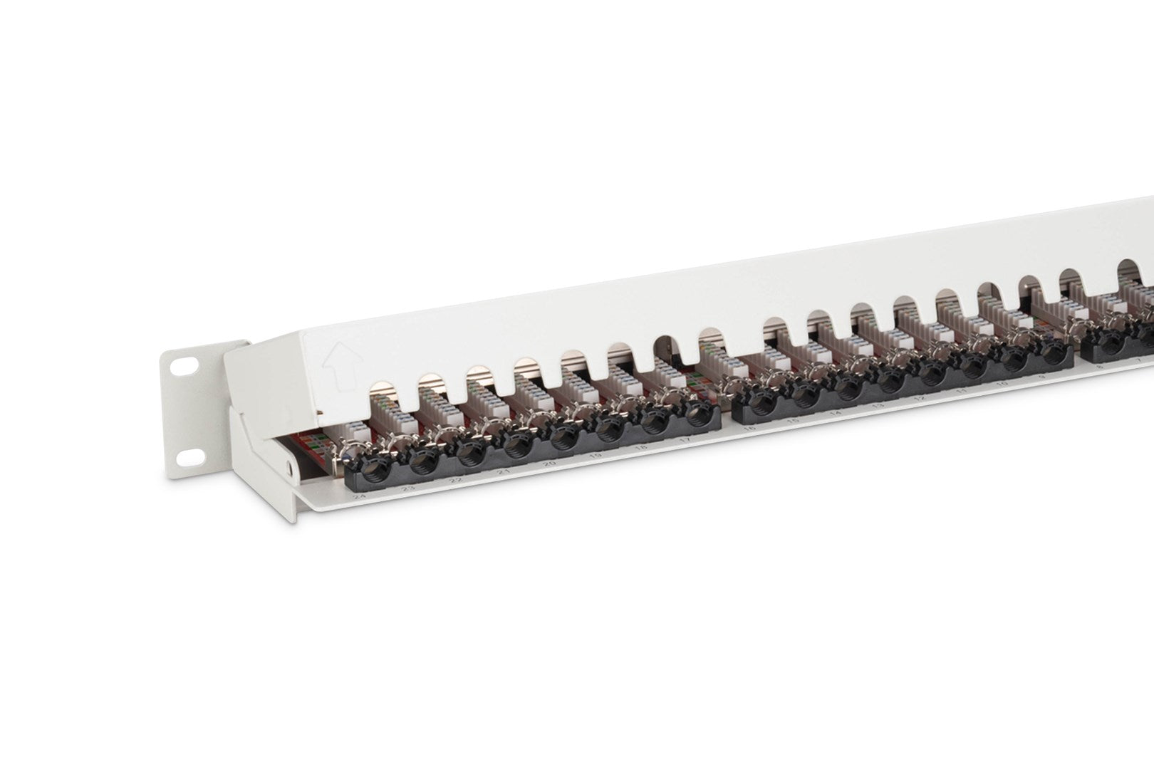 DIGITUS Professional Patch Panel - RJ-45 X 24 - 1U - Hellgrau, RAL 7035 - Model DN-91624S-EA