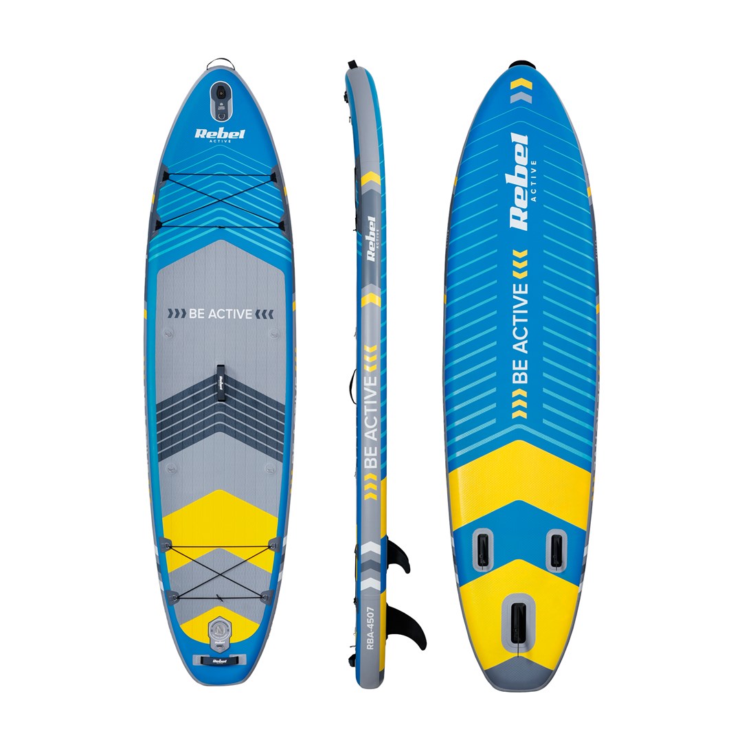 Rebel Inflatable SUP Board ACTIVE Blue RBA-4507-BL Weight: 14500 g Max Capacity: 170 kg