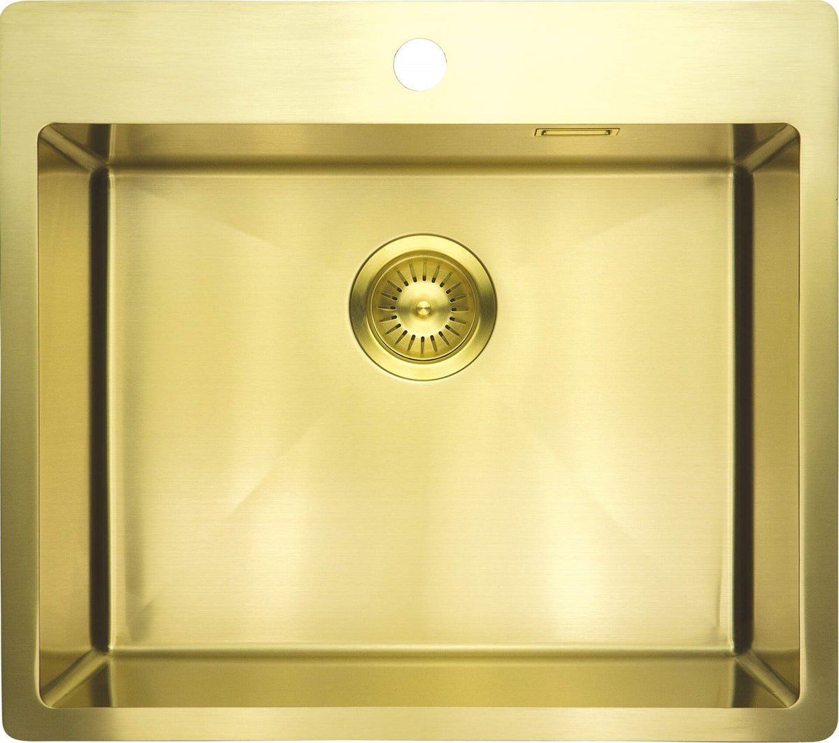 Deante Steel Sink 1-Bowl 55x50.5cm Recessed Satin