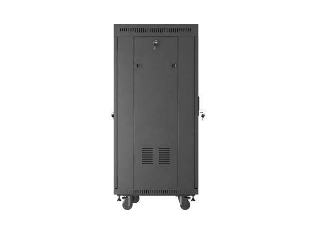 Lanberg Rack Installation Cabinet 24U 600x600 Black Perforated Door V2