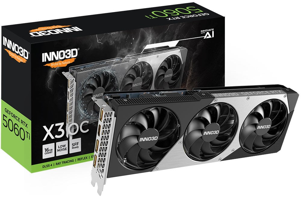 Inno3D RTX5060 TI X3 OC 16GB GDDR7 HDMI 3xD - 16.384 MB (N506T3-16D7X-191073L)