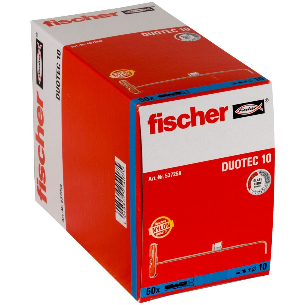Fischer 537258 screw anchor/ wall plug 50 pc(s) Screw & wall plug kit 50 mm