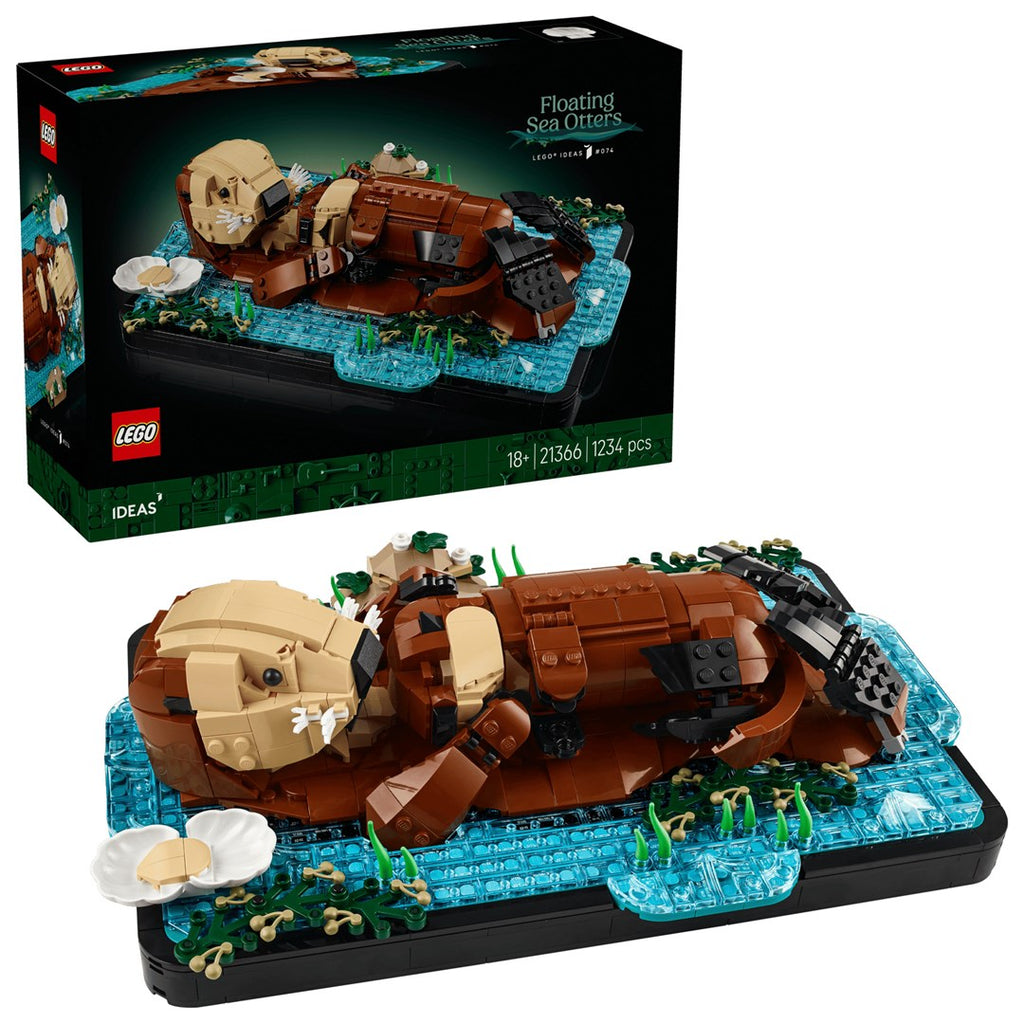 LEGO IDEAS Floating Sea Otters Craft Kit 21366 - 1234 Pieces