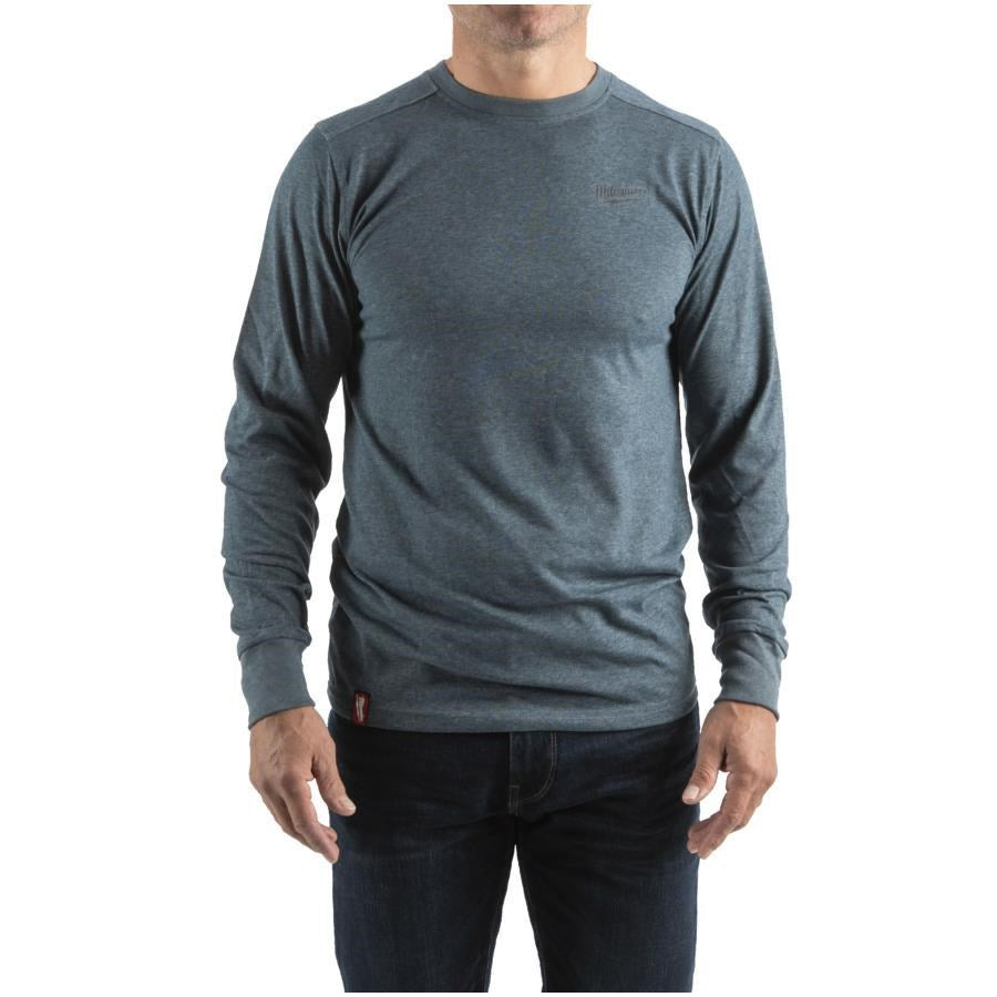 MILWAUKEE Long Sleeve T-Shirt HTLSBLU-XXL, 260 g, 281x232x56 mm