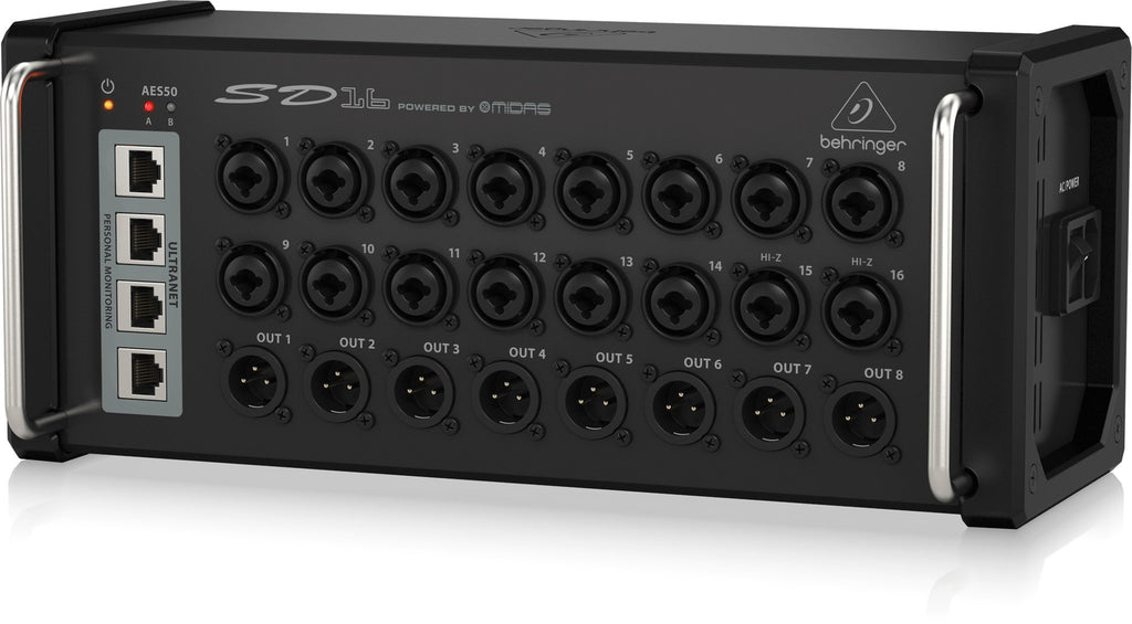 Behringer SD16 Stage Box with 16 MIDAS Mic Preamps and 8 XLR Outputs