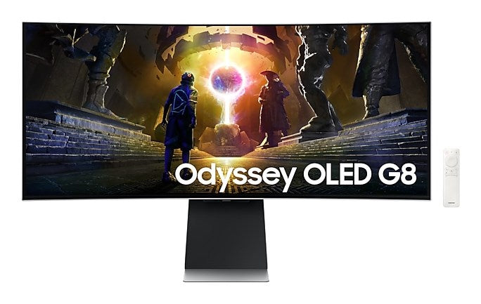 Samsung LS34DG850SUXDU Monitor 34" 3440 x 1440 pixels OLED Silver