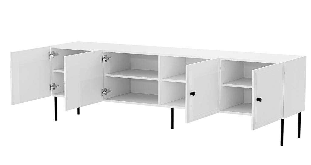 4D PALAZZO BIS TV Cabinet 201x40x60 cm White Matt