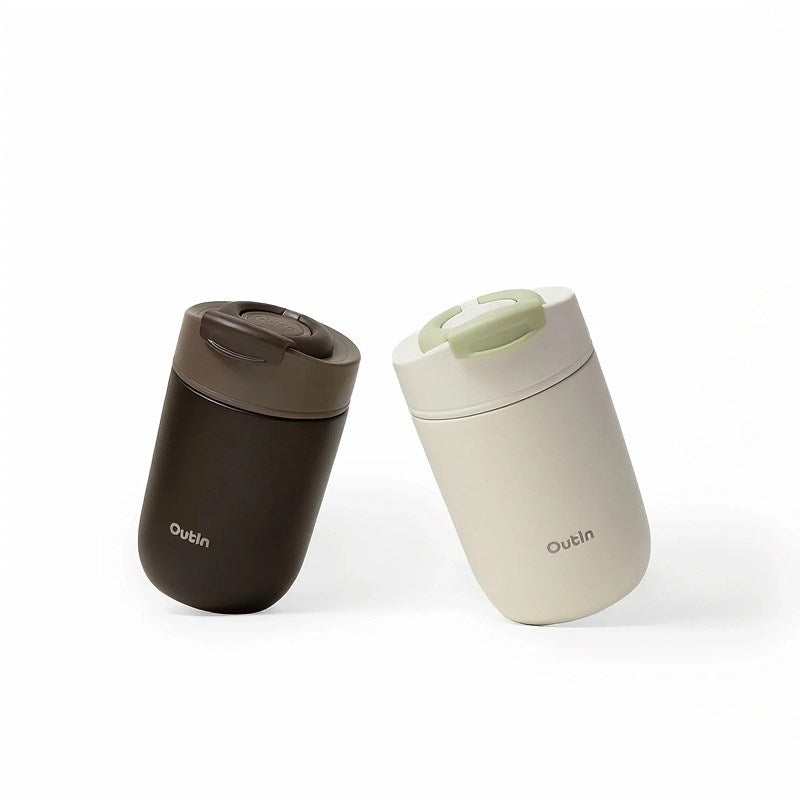 Outin Travel Mug, 350 ml Capacity, Stainless Steel, Model OT-TUM-01-TB