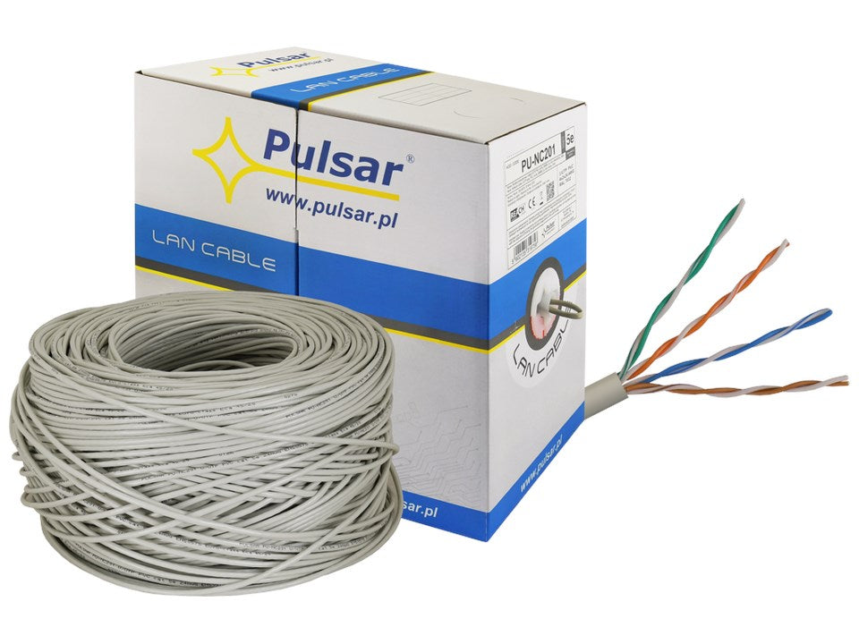 PULSAR U/UTP Twisted Pair Cable Cat 5e 24AWG 5902135319758