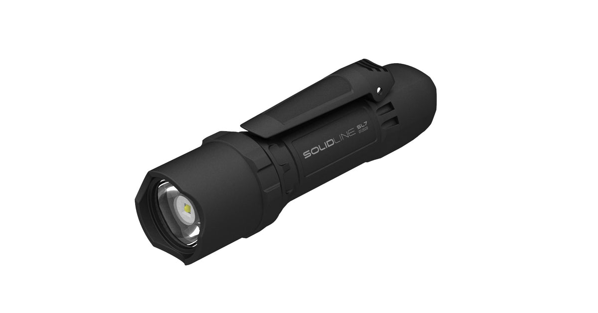 Ledlenser Solidline SL7 Black Flashlight | Model 502233