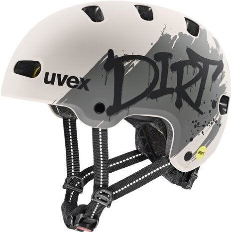 UVEX Kid 4 Style MIPS kids’ cycling helmet  dirt warm grey