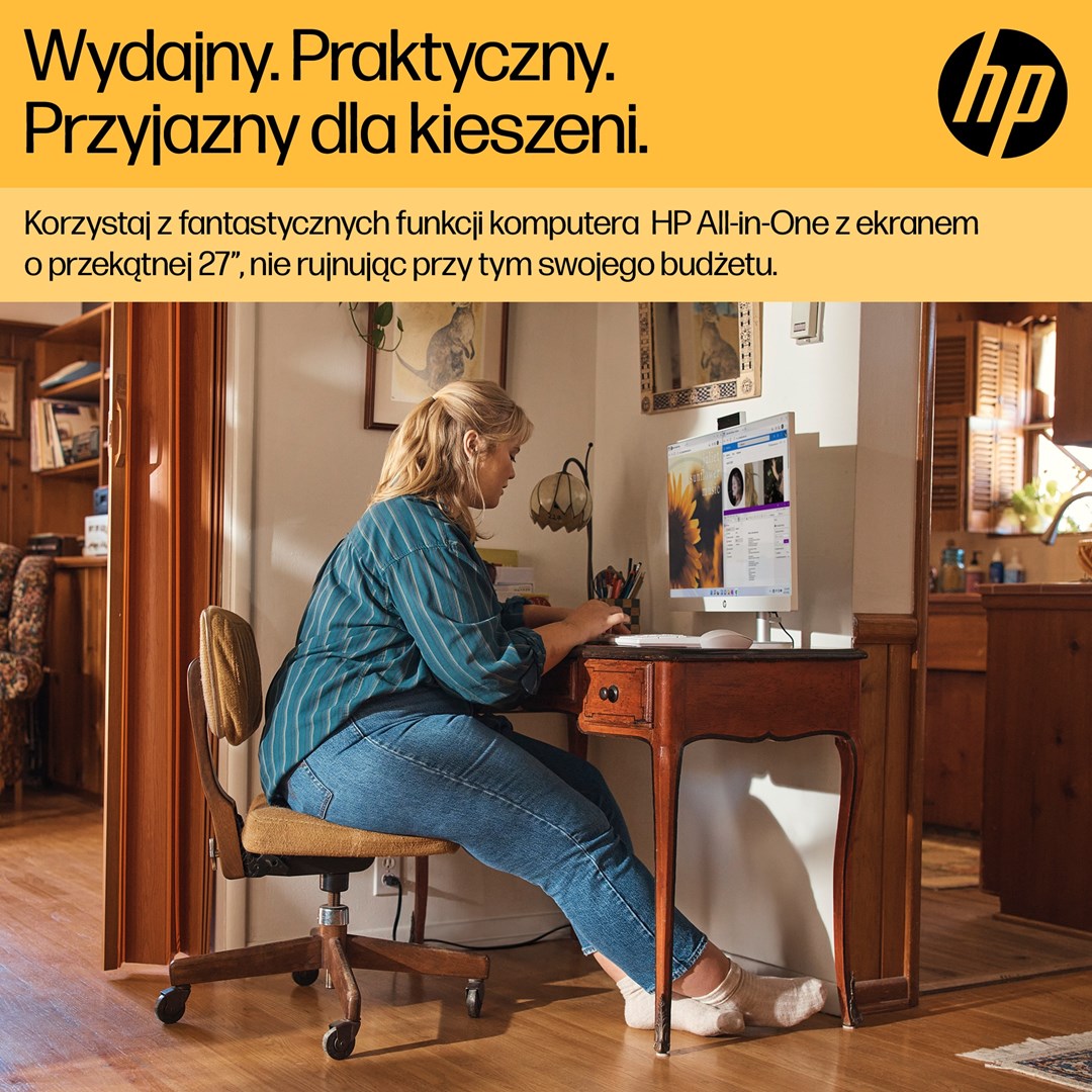 Hewlett-Packard All-in-One PC AMD Ryzen™ 7 7730U 16GB DDR4 512GB SSD 27" 1920 x 1080 9L736EA