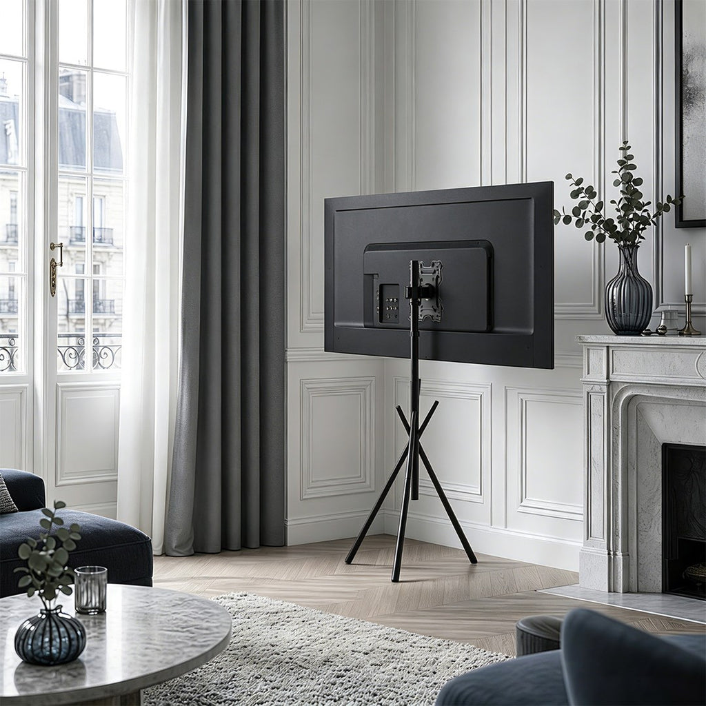 Maclean TV Floor Stand MC-182 B - For 37-80" Screens, Max 60 kg, 45° Rotation
