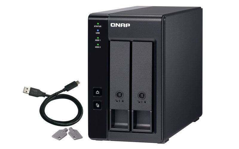 QNAP TR-002 Disk Array - 2 Bay NAS Storage Expansion - TR-002
