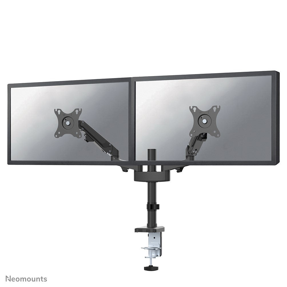 Neomounts DS70-750BL2 - Mounting Kit for 2 LCD Displays - Adjustable Dual Arm - Black - 17"-27" Screen Size