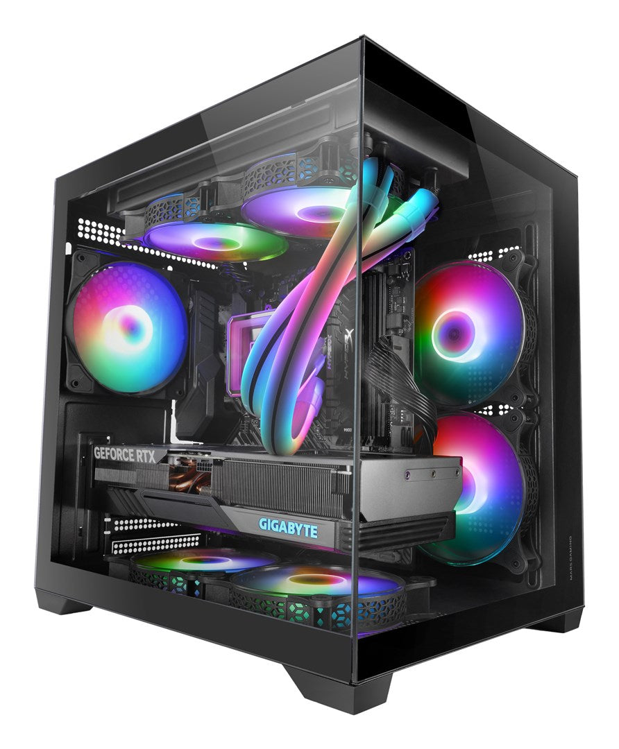 Mars Gaming MC-VIEW2 Mini Tower Black