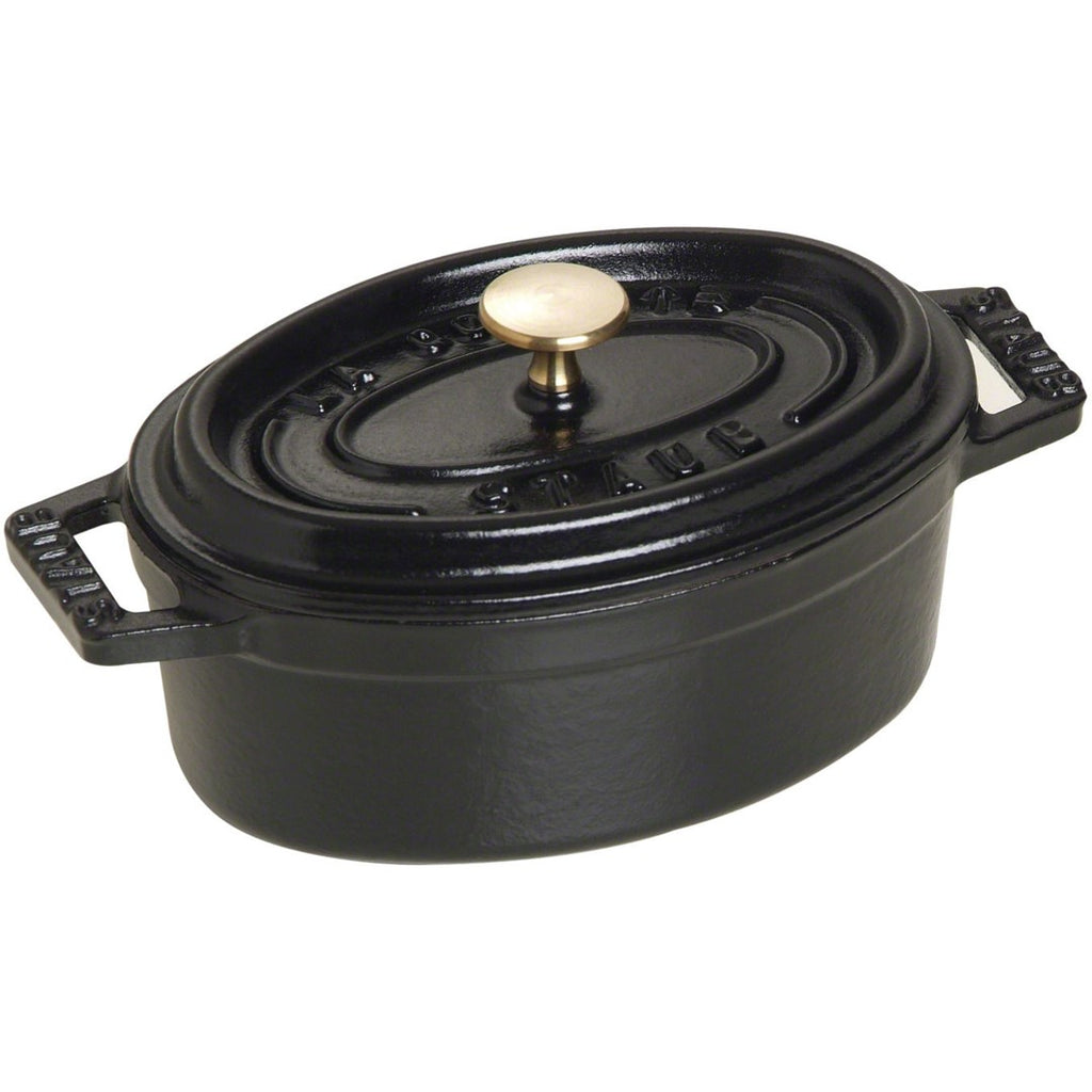 Staub Mini Cast Iron Oval Pot 250 ml - Ideal for Serving