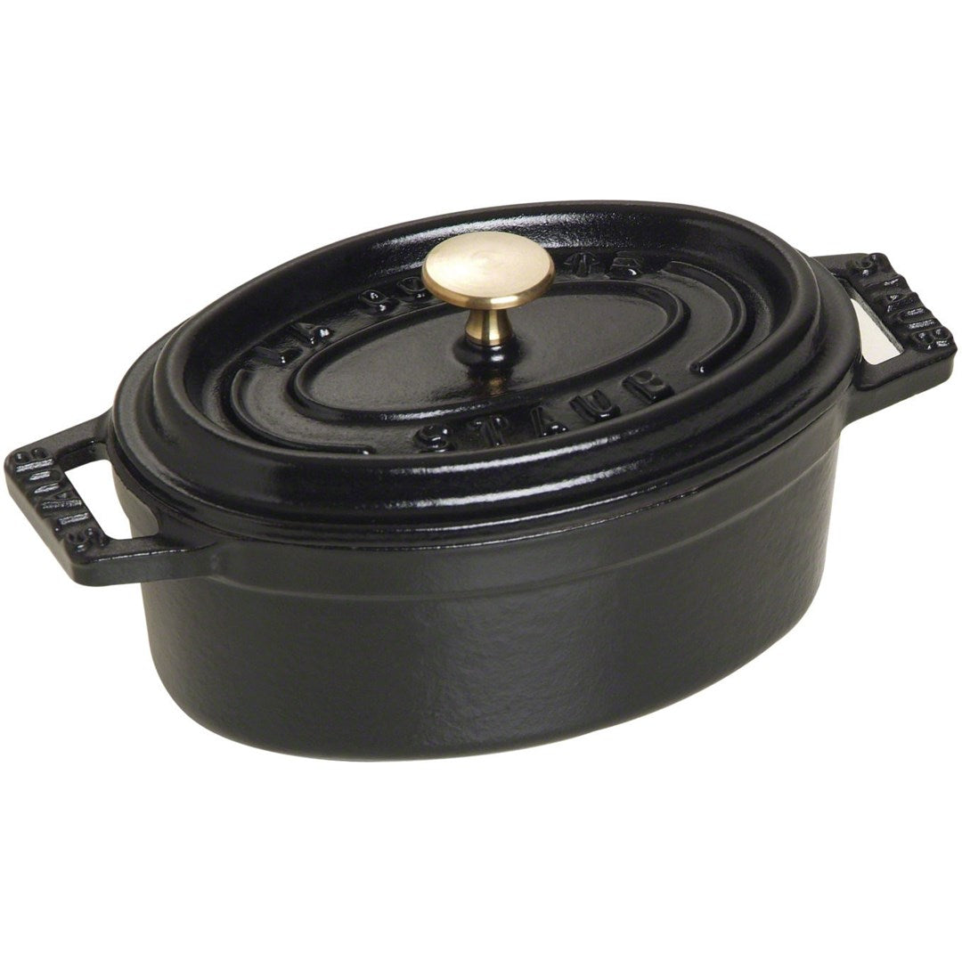 Staub Mini Cast Iron Oval Pot 250 ml - Ideal for Serving
