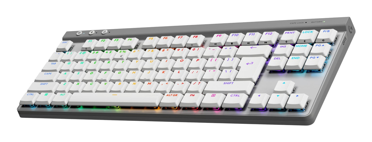 Logitech G G515 TKL Wireless Gaming Keyboard - LIGHTSPEED - Backlit - QWERTY - White (920-012539)