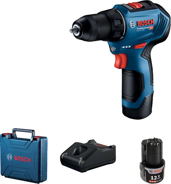 Bosch GSR 12V-30 Cordless Drill/Driver 2x2.0Ah 30/17Nm