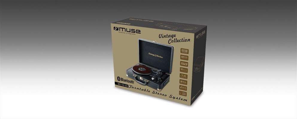 Muse MT-103 GD audio turntable Black