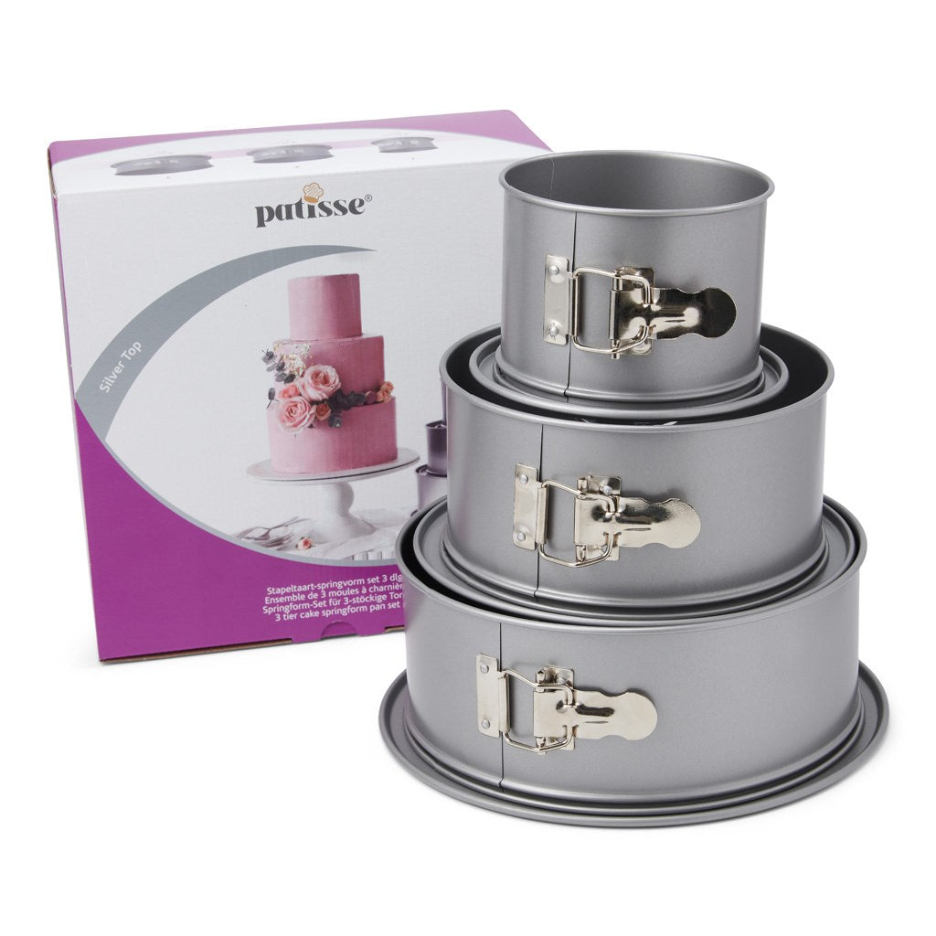 Patisse Cake Mould Set - 3 Baking Moulds - Lightweight - Model PAT-03525