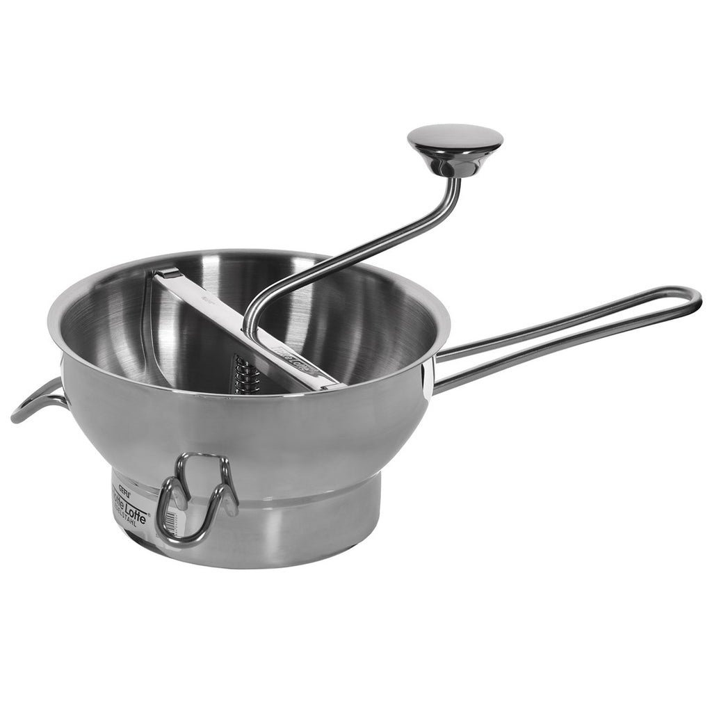 Stainless Steel Food Mill with 2 Discs for Smooth Soups and Sauces