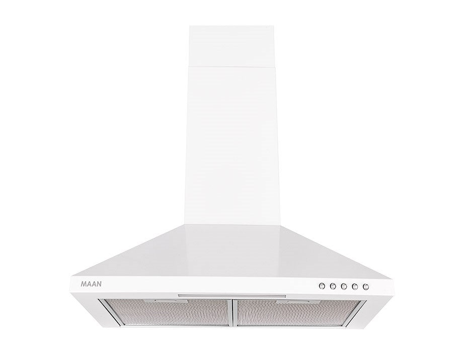 Okap kominowy MAAN Vela 2 60 cm | LED | filtry aluminiowe | biały