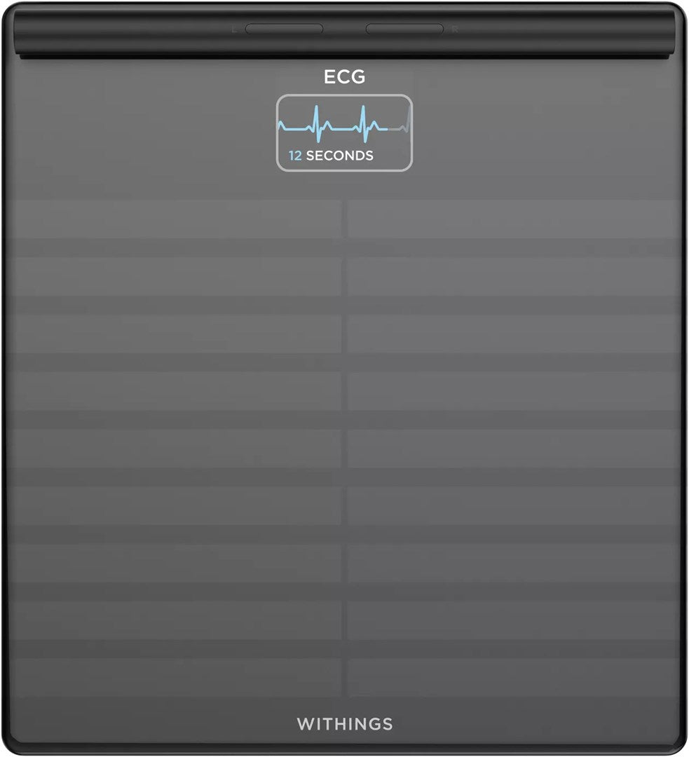 Withings Electronic Personal Scale 383 mm Height 55 mm Width 458 mm Length WBS08-Black-All-Inter