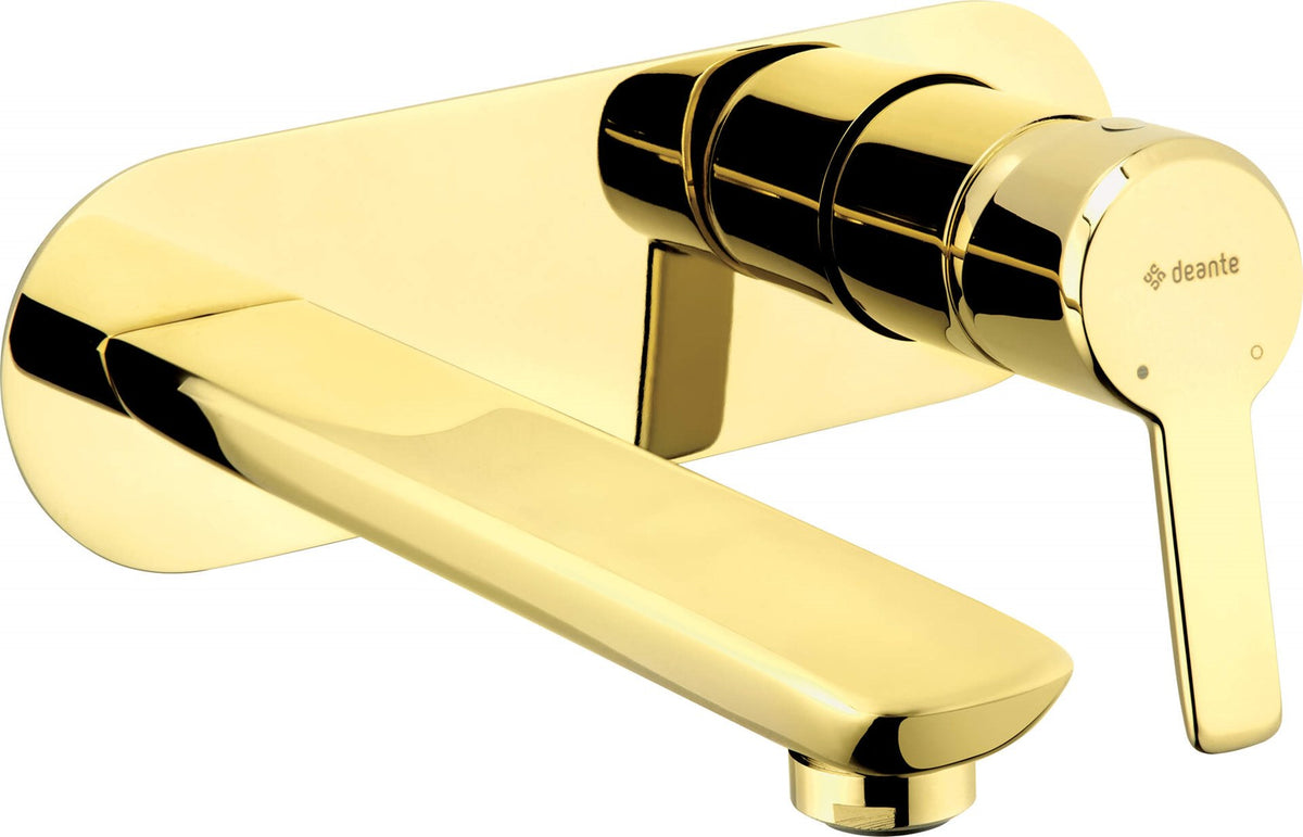 Deante Concealed Washbasin Tap Gold Round 1-Hole BQA Z54L