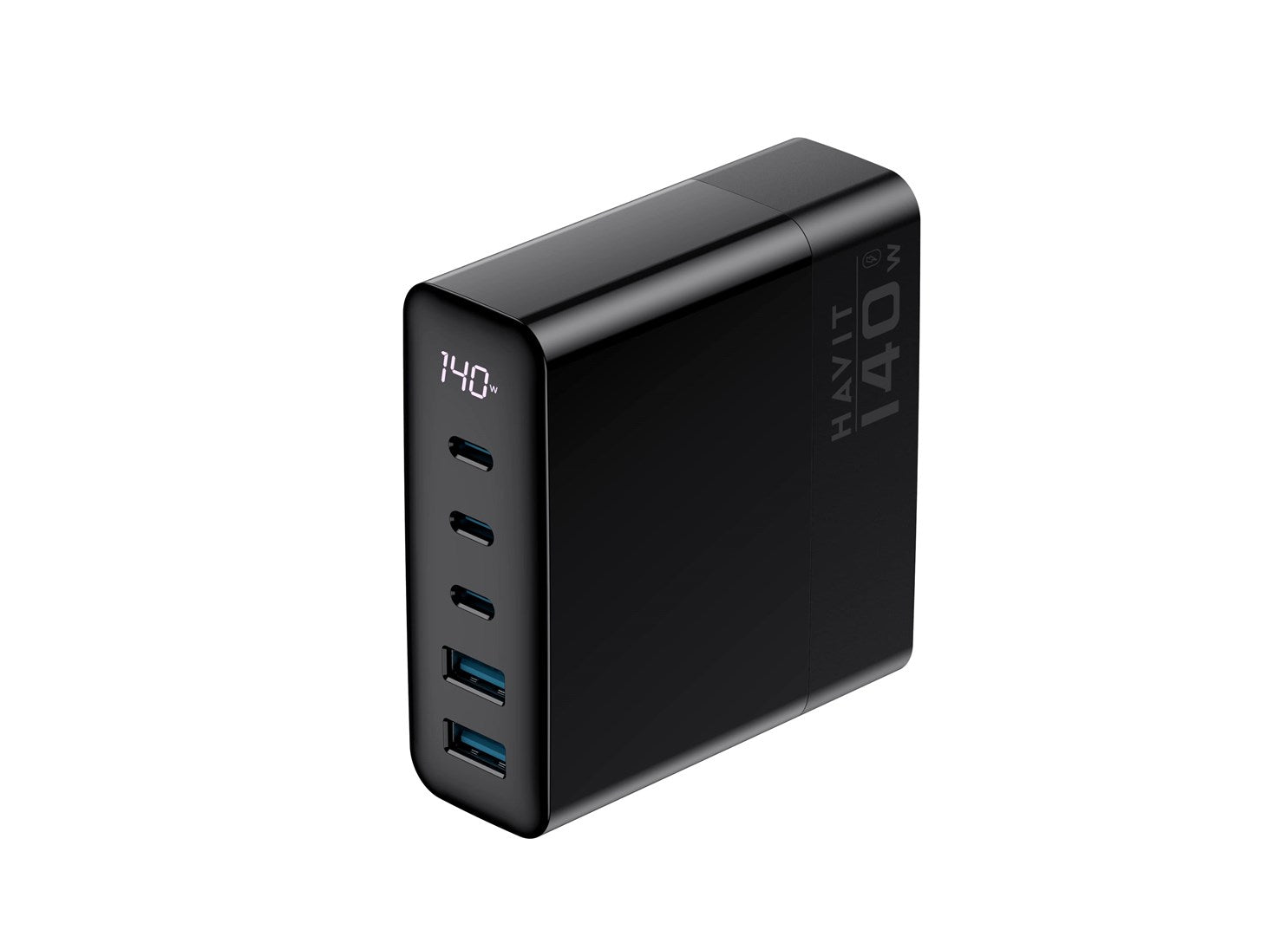 Havit UCLE004 EU - GaN five-port travel charger 140 W  black