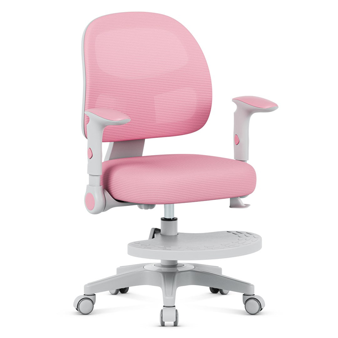Junior 5.0 Pink Swivel Chair - Adjustable Height 42-52 cm - Ergonomic Design