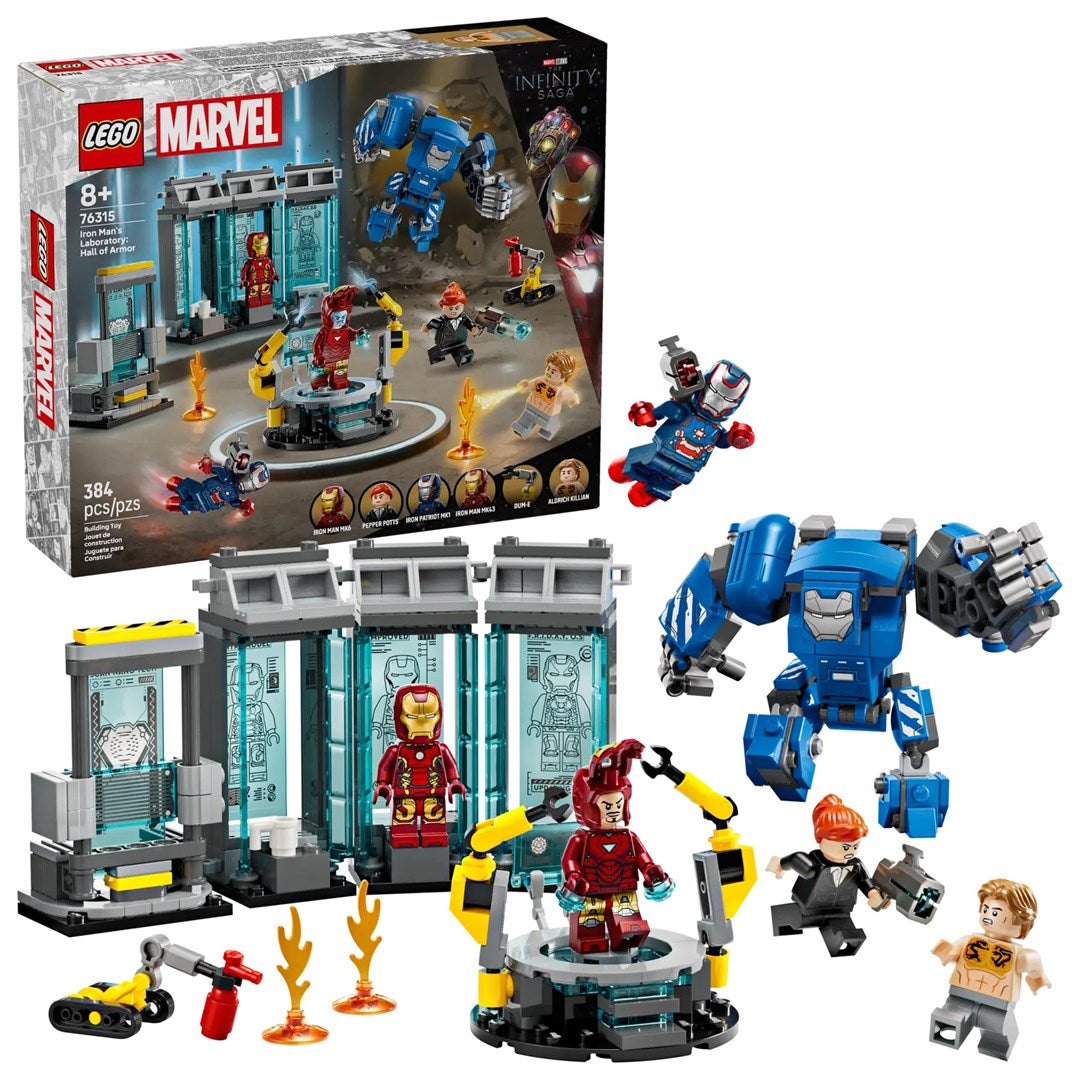 LEGO MARVEL Iron Man’s Laboratory: Hall of Armor 76315