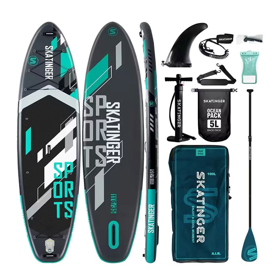 SKATINGER Grey Sports 350x89x15 Yoga SUP Board
