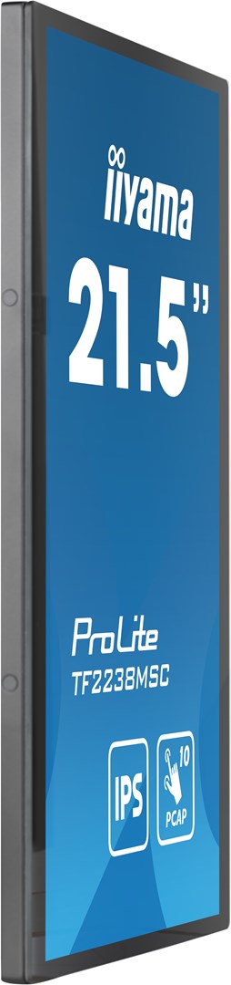 Iiyama TF2238MSC 54.5cm MTOUCH Display IPS 21.5'' - 1920x1080- DP, HDMI, USB, PCAP - Flachbildschirm (TFT/LCD) - 54,5 cm - IPS - black [Energieklasse D] (TF2238MSC-B1)