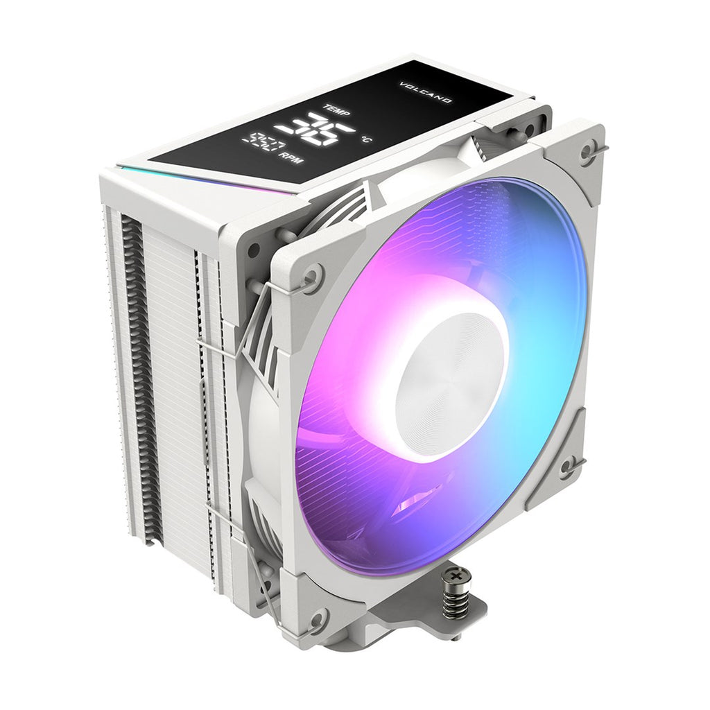 MODECOM Volcano 0C T202 LCD ARGB Processor Air Cooler 120 mm White