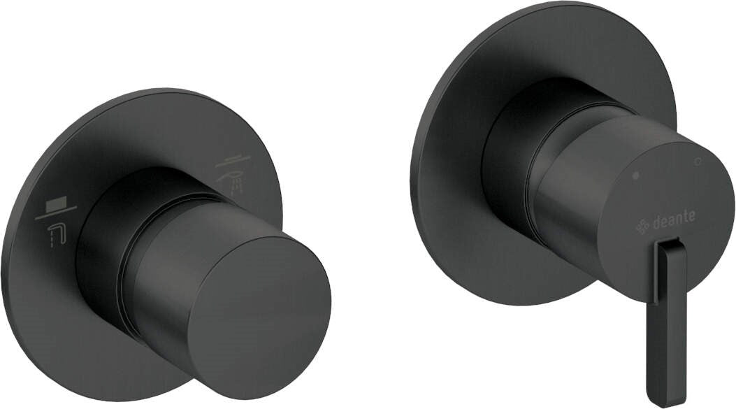 Shower mixer with shower switch - horizontal