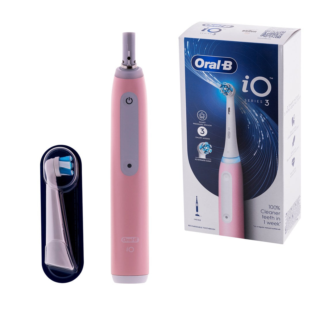 Oral-B IOSERIES3ICE Pulsating Electric Toothbrush for Adults Pink