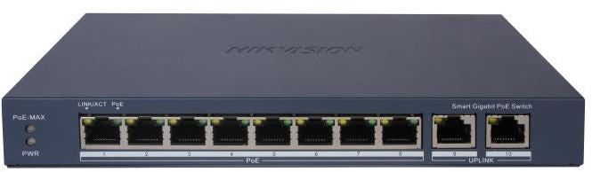 Hikvision DS-3E1510P-EI Smart Switch 8x PoE+ 110W