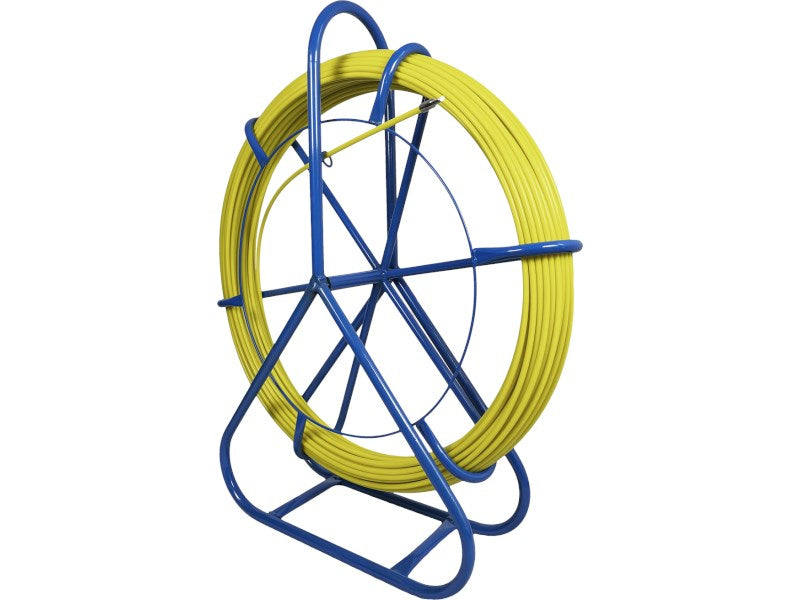 Q-LANTEC FRP Fiberglass Remote Control for Cable Pulling O8mm, 100 m Without Wheels NPK-80-100-S