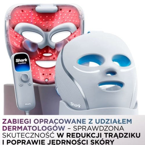 Shark CryoGlow FW312EU LED mask with eye area cooling