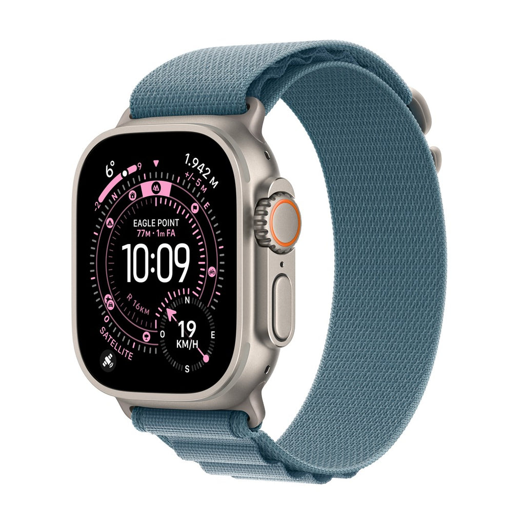 Apple Watch Ultra 3 Titanium Cellular 49 mm - Alpine Loop Light Blue - Small - MEWK4QF/A
