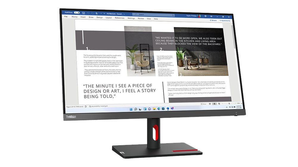 Lenovo ThinkVision S27i-30 LED Display 27" Full HD 1920 x 1080 - Grey (63DFKAT4EU)