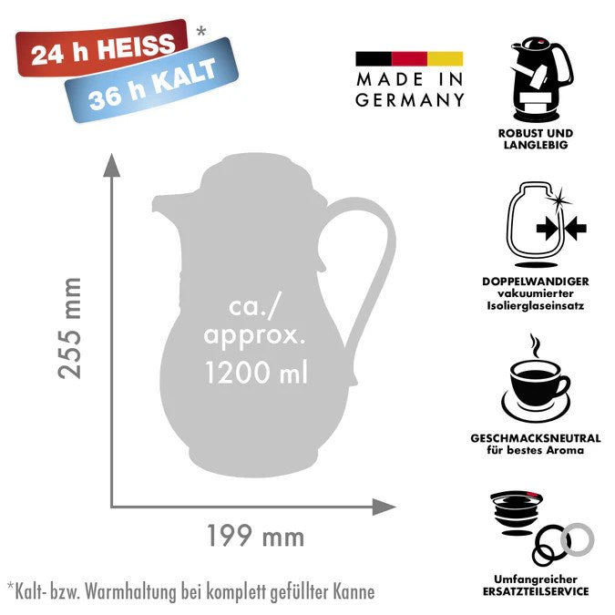 ROTPUNKT Thermos Jug 1.2 L - Ivory (Ecru)